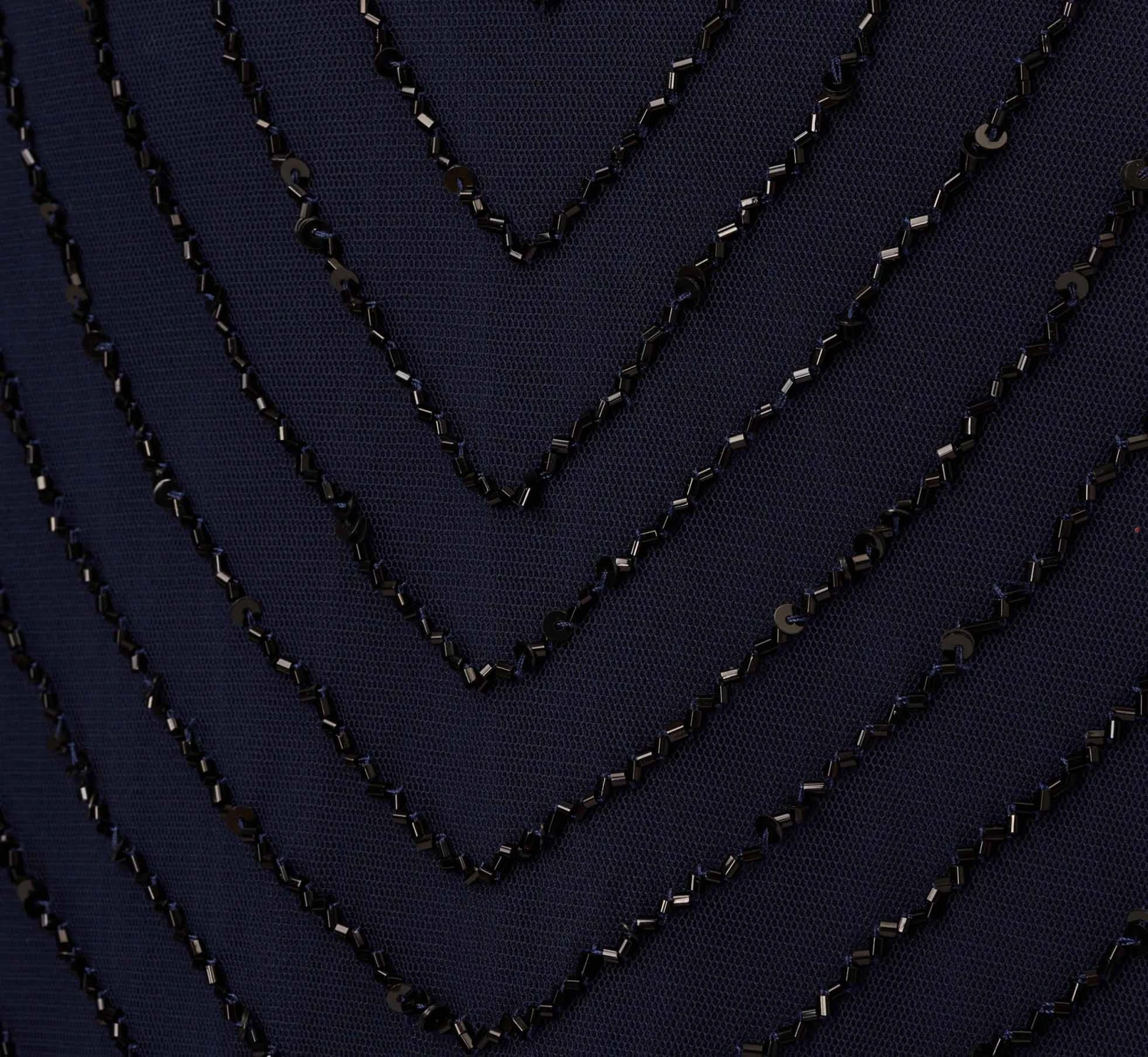 Adrianna Papell Plus Size Art Deco Beaded Blouson Gown In Navy Black 6 Adrianna Papell Plus Size Art Deco Beaded Blouson Gown In Navy Black - Image 6