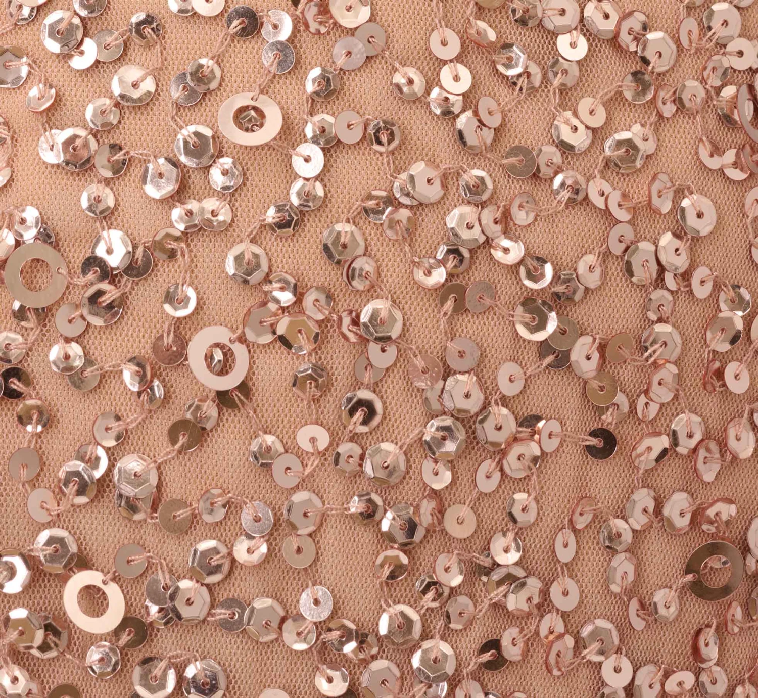 Adrianna Papell Scoop Back Sequin Gown In Rose Gold 6 Adrianna Papell Scoop Back Sequin Gown In Rose Gold - Image 6