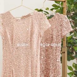 Adrianna Papell Scoop Back Sequin Gown In Rose Gold 13 Adrianna Papell Scoop Back Sequin Gown In Rose Gold -Glam Mirth Sales 091874600 AA958 Regular Alternate f46314d1 1591 4741 830c 87514c50d7f8