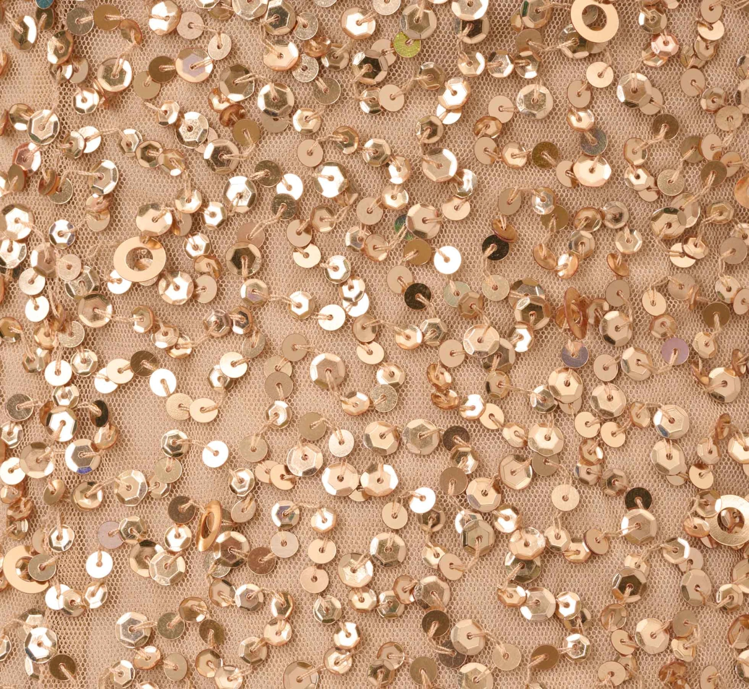 Adrianna Papell Scoop Back Sequin Gown In Champagne Gold 6 Adrianna Papell Scoop Back Sequin Gown In Champagne Gold - Image 6