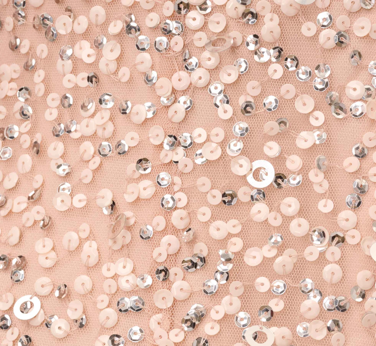 Adrianna Papell Scoop Back Sequin Gown In Blush 6 Adrianna Papell Scoop Back Sequin Gown In Blush - Image 6