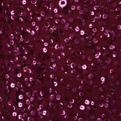 Adrianna Papell Scoop Back Sequin Gown With Three Quarter Sleeves In Cabernet 11 Adrianna Papell Scoop Back Sequin Gown With Three Quarter Sleeves In Cabernet -Glam Mirth Sales 091919970 AD605 Regular Alternate