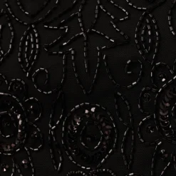 Adrianna Papell Short Sleeve Blouson Beaded Gown In Black 11 Adrianna Papell Short Sleeve Blouson Beaded Gown In Black -Glam Mirth Sales 191906600 AA002 Regular Alternate