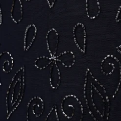 Adrianna Papell Plus Size Short Sleeve Blouson Beaded Gown In Navy 11 Adrianna Papell Plus Size Short Sleeve Blouson Beaded Gown In Navy -Glam Mirth Sales 191906601 NAV Plus Alternate