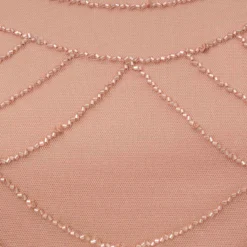 Adrianna Papell Short Sleeve Beaded Blouson Gown In Rose Gold 11 Adrianna Papell Short Sleeve Beaded Blouson Gown In Rose Gold -Glam Mirth Sales 191916100 AA958 Regular Alternate