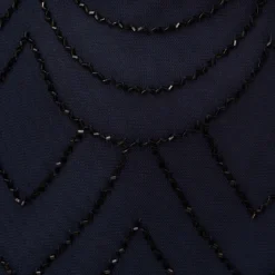 Adrianna Papell Short Sleeve Beaded Blouson Gown In Navy Black 11 Adrianna Papell Short Sleeve Beaded Blouson Gown In Navy Black -Glam Mirth Sales 191916100 AI410 Regular Alternate