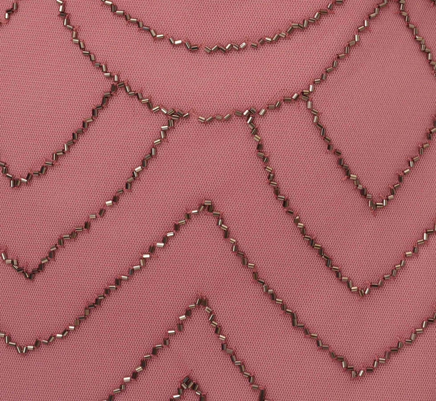 Adrianna Papell Short Sleeve Beaded Blouson Gown In Rose Mercury 6 Adrianna Papell Short Sleeve Beaded Blouson Gown In Rose Mercury - Image 6