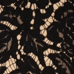 Cap Sleeve Lace Cocktail Dress With Feather Trim In Black Nude 13 Cap Sleeve Lace Cocktail Dress With Feather Trim In Black Nude -Glam Mirth Sales ADAE211264 AB263 Regular Alternate