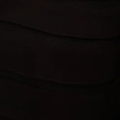 Adrianna Papell Jersey Banded Ruffled Jumpsuit With Cold Shoulder In Black 11 Adrianna Papell Jersey Banded Ruffled Jumpsuit With Cold Shoulder In Black -Glam Mirth Sales AP1D102998 AA002 Regular Alternate