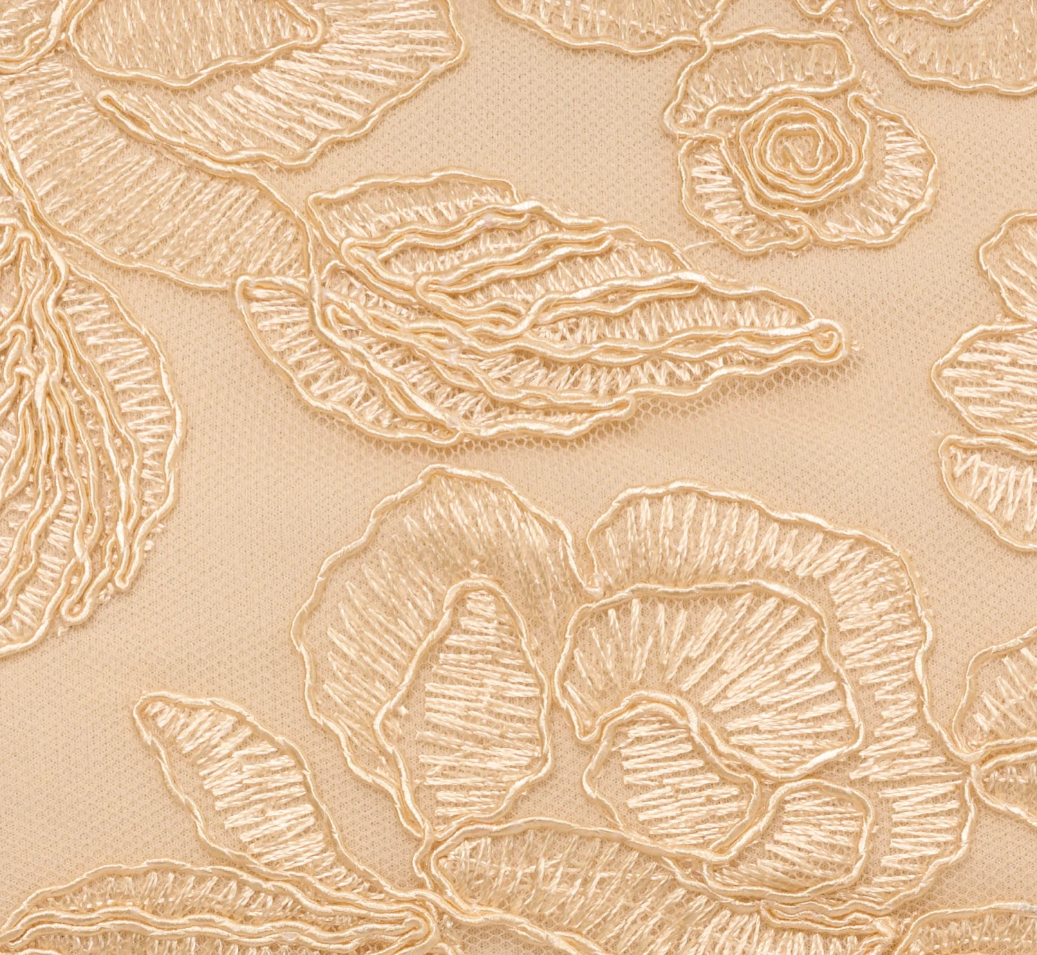 Adrianna Papell Bell Sleeve Rose Embroidered Sheath Dress In Light Champagne 7 Adrianna Papell Bell Sleeve Rose Embroidered Sheath Dress In Light Champagne - Image 7