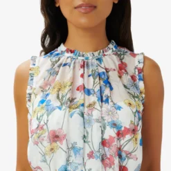 Adrianna Papell Printed Floral Midi Dress In Ivory Coral Multi 7 Adrianna Papell Printed Floral Midi Dress In Ivory Coral Multi -Glam Mirth Sales AP1D104493 AE194 Regular Detail