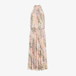 Adrianna Papell Floral Mock Neck Midi Dress In Blush Multi 10 Adrianna Papell Floral Mock Neck Midi Dress In Blush Multi -Glam Mirth Sales AP1D104505 AM970 Regular Flat