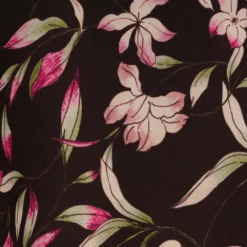 Adrianna Papell Floral-Print Fit-And-Flare Chiffon Short Dress In Black Multi -Glam Mirth Sales AP1D104622 AA963 Regular Alternate