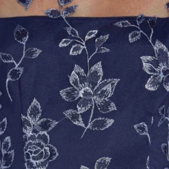 Adrianna Papell Floral Embroidered Sheath Dress With Scalloped Detail In Midnight Multi -Glam Mirth Sales AP1D104637 AE489 Regular Detail