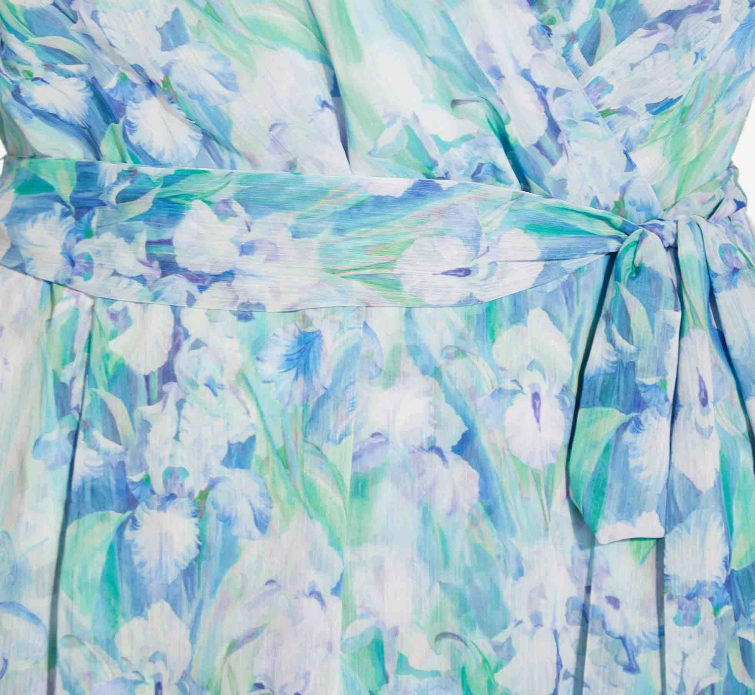 Adrianna Papell Plus Size Floral-Printed Chiffon Short Dress In Blue Multi 6 Adrianna Papell Plus Size Floral-Printed Chiffon Short Dress In Blue Multi - Image 6