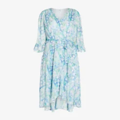 Adrianna Papell Plus Size Floral-Printed Chiffon Short Dress In Blue Multi 11 Adrianna Papell Plus Size Floral-Printed Chiffon Short Dress In Blue Multi -Glam Mirth Sales AP1D104650 AA461 Plus Flat