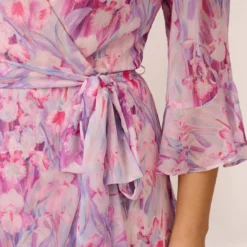 Adrianna Papell Plus Size Floral-Printed Chiffon Short Dress In Pink Multi 10 Adrianna Papell Plus Size Floral-Printed Chiffon Short Dress In Pink Multi -Glam Mirth Sales AP1D104650 AE970 Plus Lifestyle