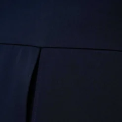 Adrianna Papell Plus Size Satin Crepe Ruffled Cropped Jumpsuit In Dark Navy -Glam Mirth Sales AP1D104719 AV410 Plus Alternate