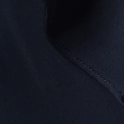 Adrianna Papell Satin Crepe Ruffled Cropped Jumpsuit In Dark Navy -Glam Mirth Sales AP1D104719 AV410 Regular Alternate