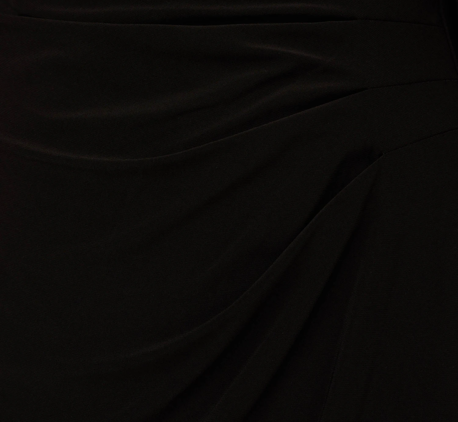 Adrianna Papell Draped Jersey Short Sheath Dress With Bell Cuffs In Black 7 Adrianna Papell Draped Jersey Short Sheath Dress With Bell Cuffs In Black - Image 7