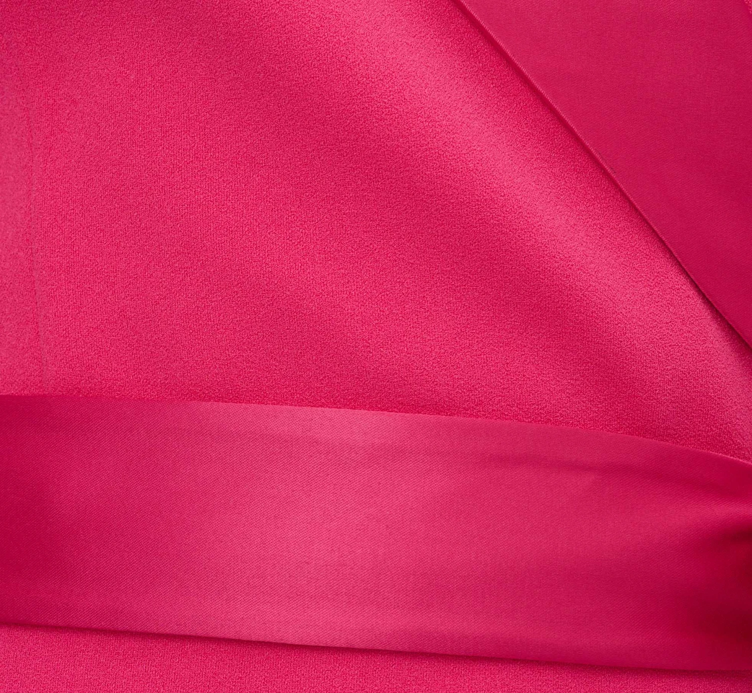 Adrianna Papell Crepe Tuxedo Short Faux Wrap Dress In Cabaret Pink 6 Adrianna Papell Crepe Tuxedo Short Faux Wrap Dress In Cabaret Pink - Image 6