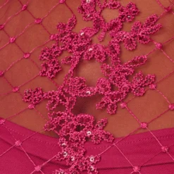 Adrianna Papell Sequin Embroidered Sheath Dress With Sheer Neckline In Dahlia Dusk 10 Adrianna Papell Sequin Embroidered Sheath Dress With Sheer Neckline In Dahlia Dusk -Glam Mirth Sales AP1D104851 AZ670 Regular Alternate