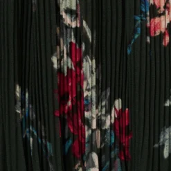 Adrianna Papell Floral Pleated Chiffon Dress With Mock Neckline In Hunter Multi 10 Adrianna Papell Floral Pleated Chiffon Dress With Mock Neckline In Hunter Multi -Glam Mirth Sales AP1D104866 AH390 Regular Alternate