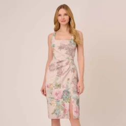 Adrianna Papell Floral Matelasse Sheath Dress With Draped Details In Marble Multi 15 Adrianna Papell Floral Matelasse Sheath Dress With Draped Details In Marble Multi -Glam Mirth Sales AP1D104940 AA291 Regular Default ab8b8d2f bda7 4992 8c90 9cbfdbf2b60c