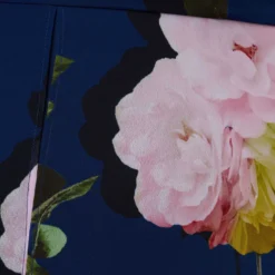 Adrianna Papell Plus Size Floral Print Chiffon Cropped Jumpsuit In Navy Multi -Glam Mirth Sales AP1D104961 AA980 Plus Alternate