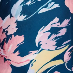 Adrianna Papell Plus Size Floral Print Mikado Short High Low Fit-And-Flare Dress In Navy Multi 13 Adrianna Papell Plus Size Floral Print Mikado Short High Low Fit-And-Flare Dress In Navy Multi -Glam Mirth Sales AP1D104962 AA980 Plus Alternate