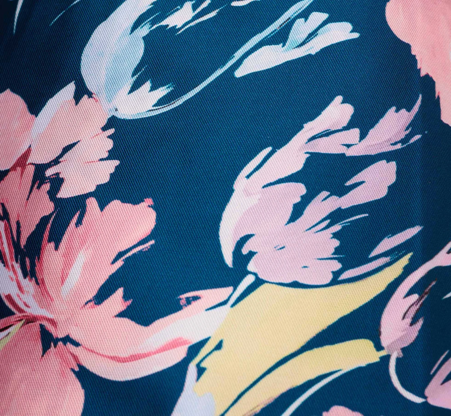 Adrianna Papell Plus Size Floral Print Mikado Short High Low Fit-And-Flare Dress In Navy Multi 7 Adrianna Papell Plus Size Floral Print Mikado Short High Low Fit-And-Flare Dress In Navy Multi - Image 7