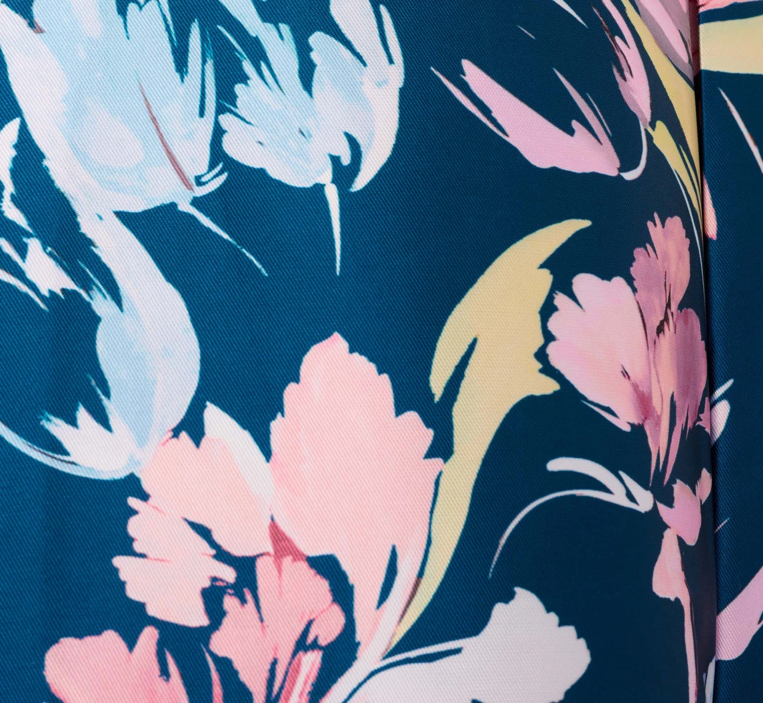 Adrianna Papell Floral Print Mikado Short High Low Fit-And-Flare Dress In Navy Multi 6 Adrianna Papell Floral Print Mikado Short High Low Fit-And-Flare Dress In Navy Multi - Image 6