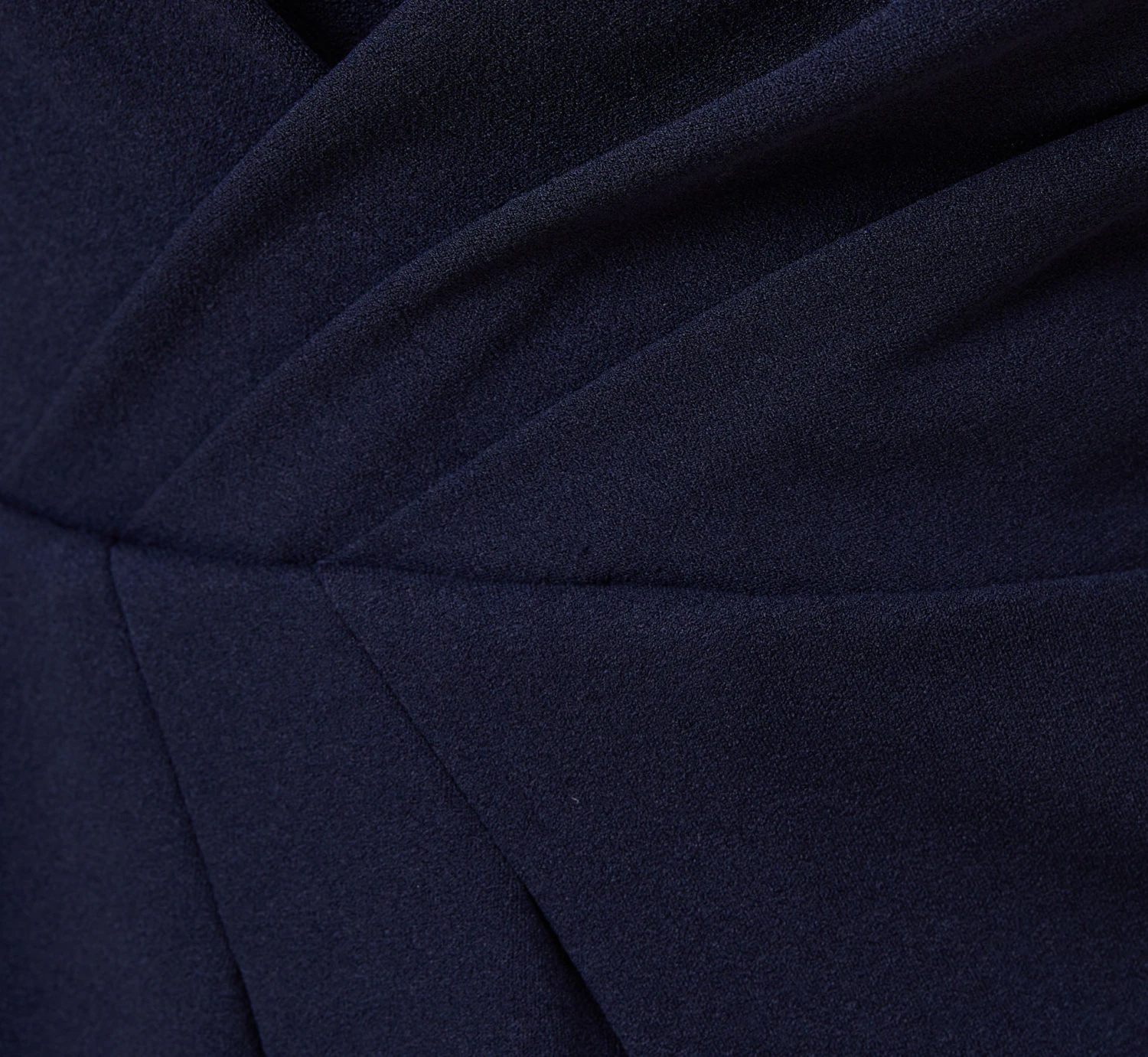 Adrianna Papell Stretch Knit Crepe Draped Illusion Short Faux Wrap Dress In Midnight 6 Adrianna Papell Stretch Knit Crepe Draped Illusion Short Faux Wrap Dress In Midnight - Image 6