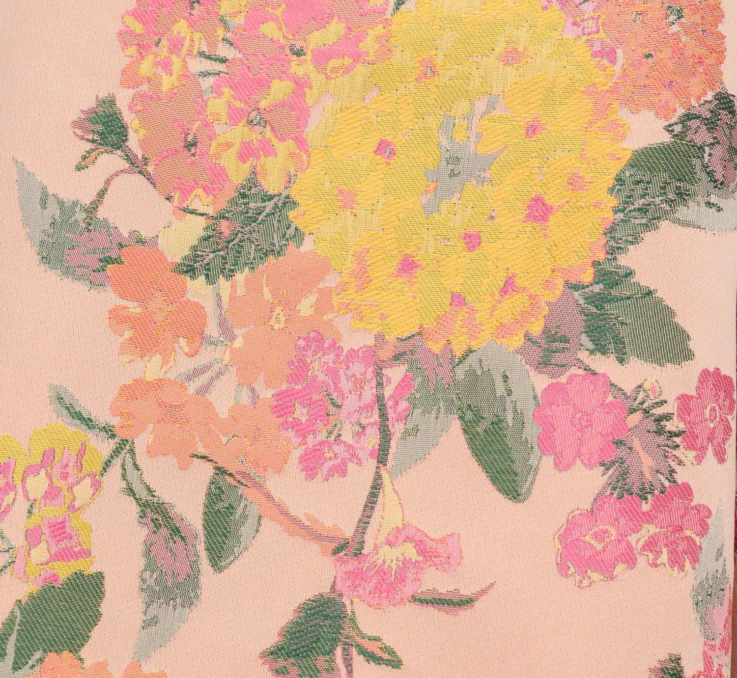 Adrianna Papell Floral Jacquard Dress With Pleated Details In Rose Multi 7 Adrianna Papell Floral Jacquard Dress With Pleated Details In Rose Multi - Image 7