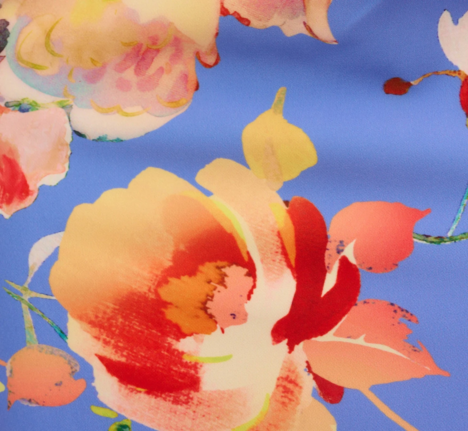 Adrianna Papell Flutter Sleeve Floral Print Dress With Tie Front In Peri Multi 6 Adrianna Papell Flutter Sleeve Floral Print Dress With Tie Front In Peri Multi - Image 6