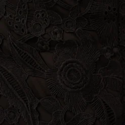 Adrianna Papell One Shoulder Lace Sheath Dress With Bow Accent In Black 12 Adrianna Papell One Shoulder Lace Sheath Dress With Bow Accent In Black -Glam Mirth Sales AP1D105035 AA002 Regular Alternate