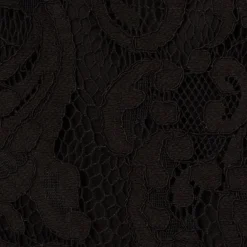 Adrianna Papell Plus Size One Shoulder Crepe Jumpsuit With Lace Ruffle Details In Black 11 Adrianna Papell Plus Size One Shoulder Crepe Jumpsuit With Lace Ruffle Details In Black -Glam Mirth Sales AP1D105049 AA002 Plus Alternate