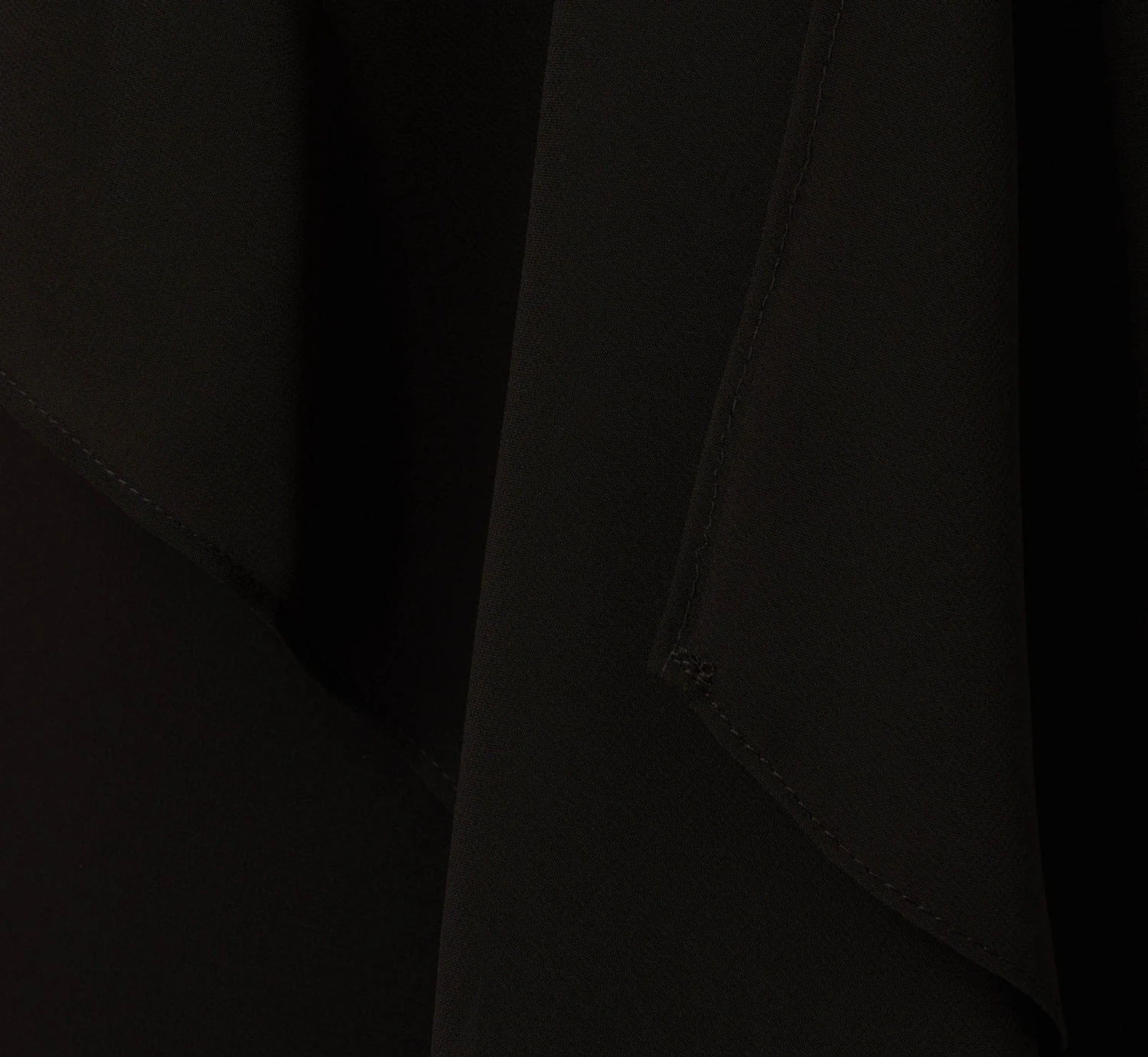 Adrianna Papell Sleeveless Chiffon Dress With Cascading Details In Black 6 Adrianna Papell Sleeveless Chiffon Dress With Cascading Details In Black - Image 6