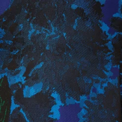 Adrianna Papell High Low Halter Floral Jacquard Dress With Ruffle Details In Blue Multi 13 Adrianna Papell High Low Halter Floral Jacquard Dress With Ruffle Details In Blue Multi -Glam Mirth Sales AP1D105119 AA461 Regular Alternate