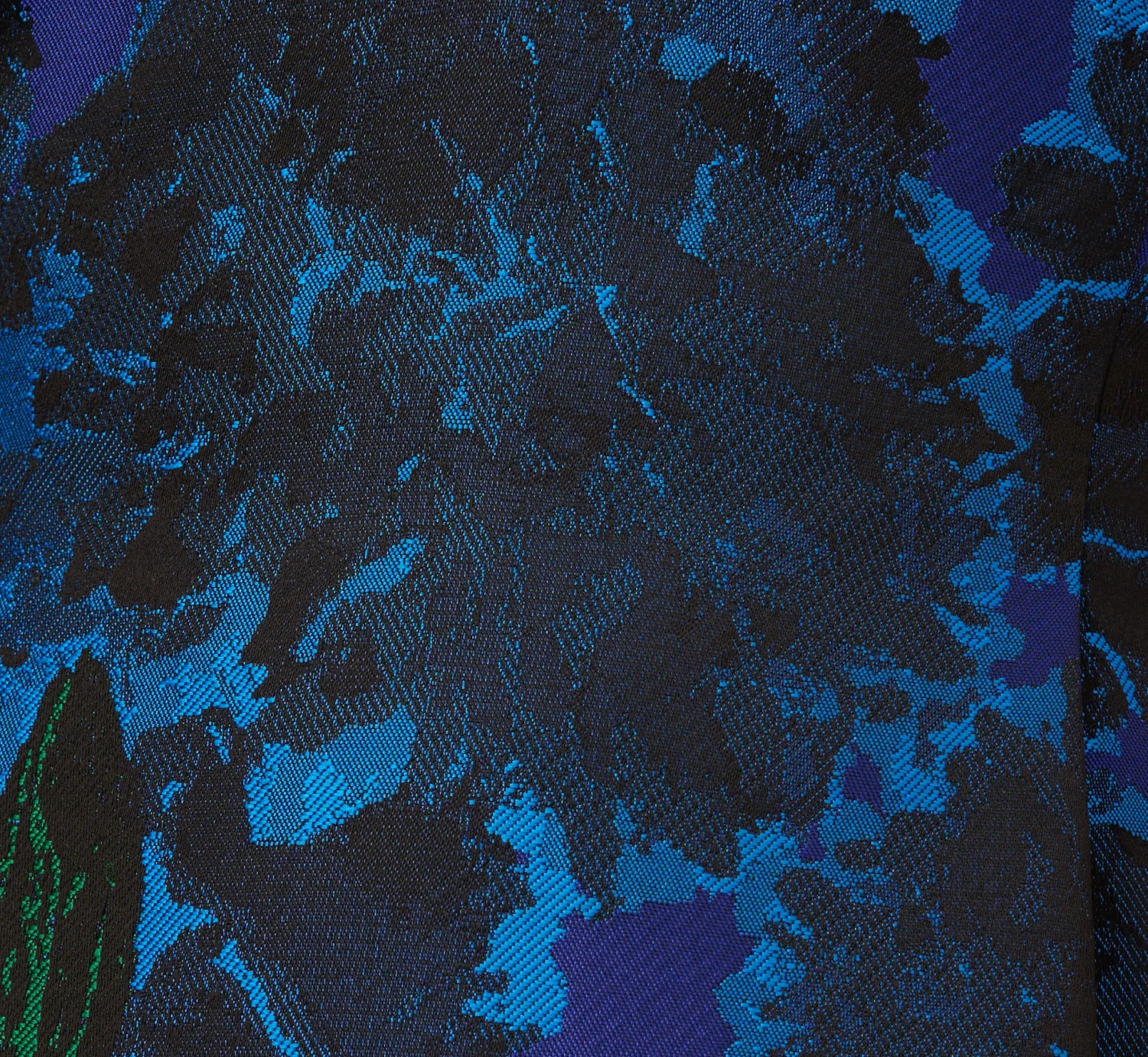 Adrianna Papell High Low Halter Floral Jacquard Dress With Ruffle Details In Blue Multi 7 Adrianna Papell High Low Halter Floral Jacquard Dress With Ruffle Details In Blue Multi - Image 7