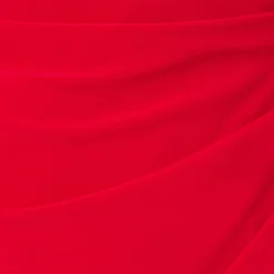 Adrianna Papell Long Sleeve Draped Jersey Dress With Beaded Cuffs In Hot Ruby 13 Adrianna Papell Long Sleeve Draped Jersey Dress With Beaded Cuffs In Hot Ruby -Glam Mirth Sales AP1D105124 AU610 Regular Alternate