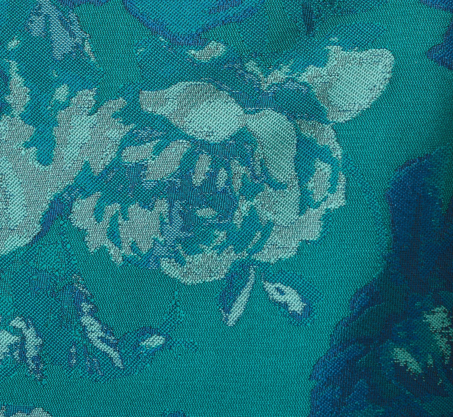 Adrianna Papell Floral Jacquard Sleeveless Midi Dress With Cutout Back In Teal Multi 7 Adrianna Papell Floral Jacquard Sleeveless Midi Dress With Cutout Back In Teal Multi - Image 7