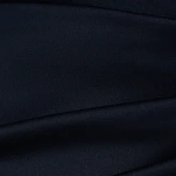 Adrianna Papell Satin Crepe Three Quarter Sleeve Jumpsuit With Buckle Waist In Dark Navy 11 Adrianna Papell Satin Crepe Three Quarter Sleeve Jumpsuit With Buckle Waist In Dark Navy -Glam Mirth Sales AP1D105207 AV410 Regular Alternate