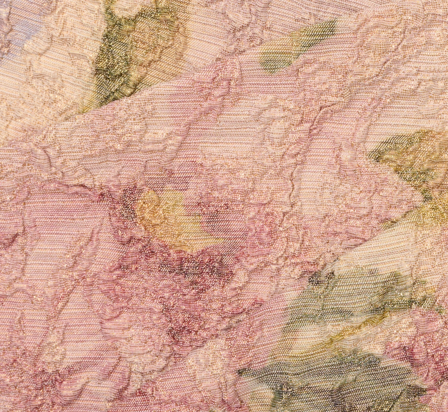 Adrianna Papell Sleeveless Floral Matelasse Sheath Dress With Pleated Details In Rose Multi 6 Adrianna Papell Sleeveless Floral Matelasse Sheath Dress With Pleated Details In Rose Multi - Image 6