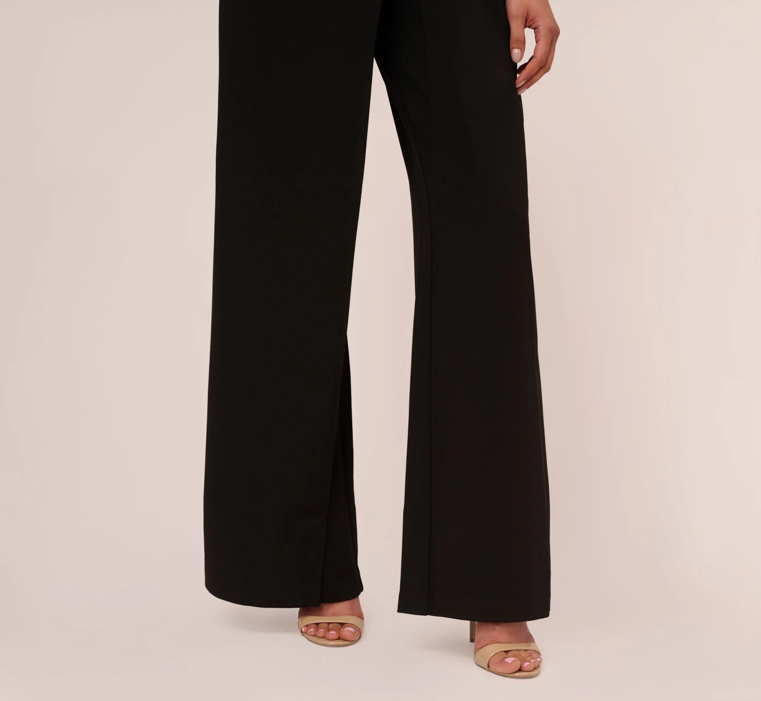 Adrianna Papell Sleeveless Asymmetrical Jumpsuit In Black 5 Adrianna Papell Sleeveless Asymmetrical Jumpsuit In Black - Image 5