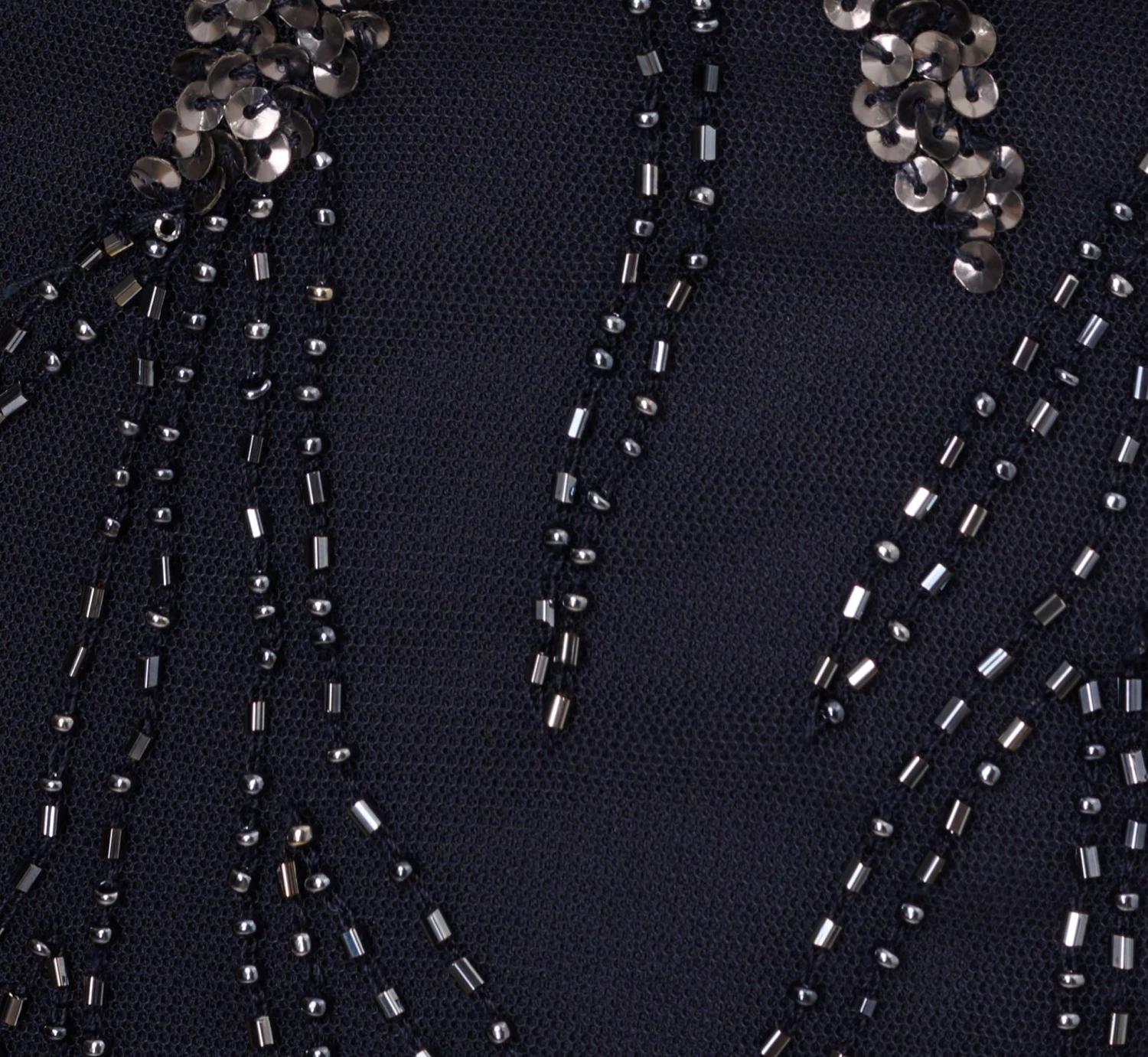 Adrianna Papell Hand-Beaded Cocktail Dress In Midnight 4 Adrianna Papell Hand-Beaded Cocktail Dress In Midnight - Image 4