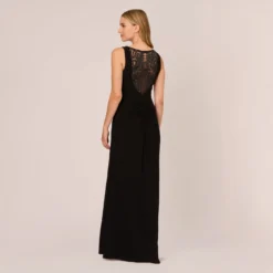Adrianna Papell Hand-Sequined Ruched Long Jersey Gown In Black 9 Adrianna Papell Hand-Sequined Ruched Long Jersey Gown In Black -Glam Mirth Sales AP1E208172 AA002 Regular Back 3cbd1e08 4ae9 48d9 9a95 21a87c4e5942