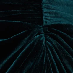 Adrianna Papell Shirred Velvet Gown With Elbow-Length Sleeves In Emerald -Glam Mirth Sales AP1E208255 AA321 Regular Alternate