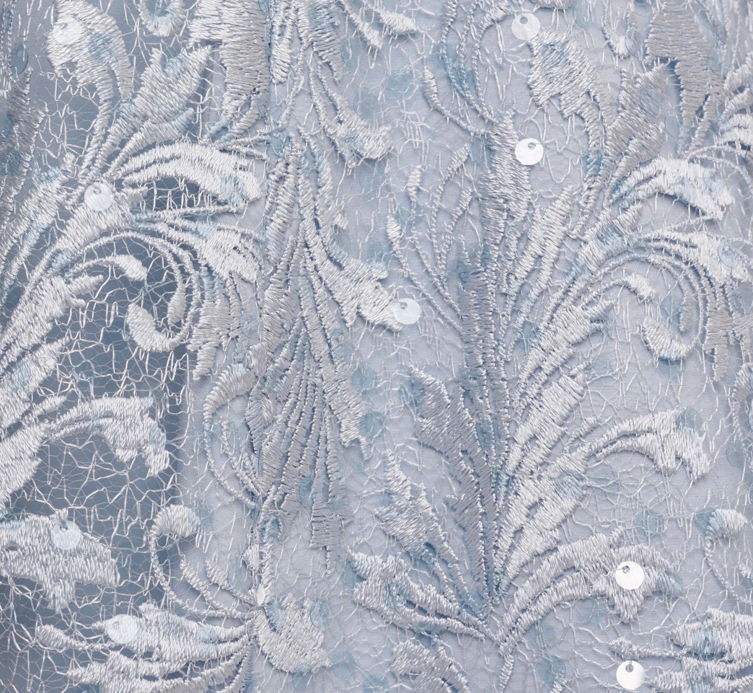 Adrianna Papell Embroidered Sleeveless Midi Cocktail Dress In Skyway 3 Adrianna Papell Embroidered Sleeveless Midi Cocktail Dress In Skyway - Image 3