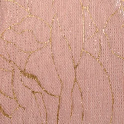 Adrianna Papell Plus Size Metallic Mesh Draped Gown In Rose Gold 11 Adrianna Papell Plus Size Metallic Mesh Draped Gown In Rose Gold -Glam Mirth Sales AP1E209024 AI298 Plus Alternate